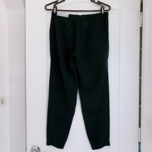 New Chico's 00R = Size 2 Relaxed Pull On Ankle Pants Navy Blue Pockets Stretch - Picture 8 of 15
